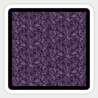 Purple Butterfly Wings Sticker